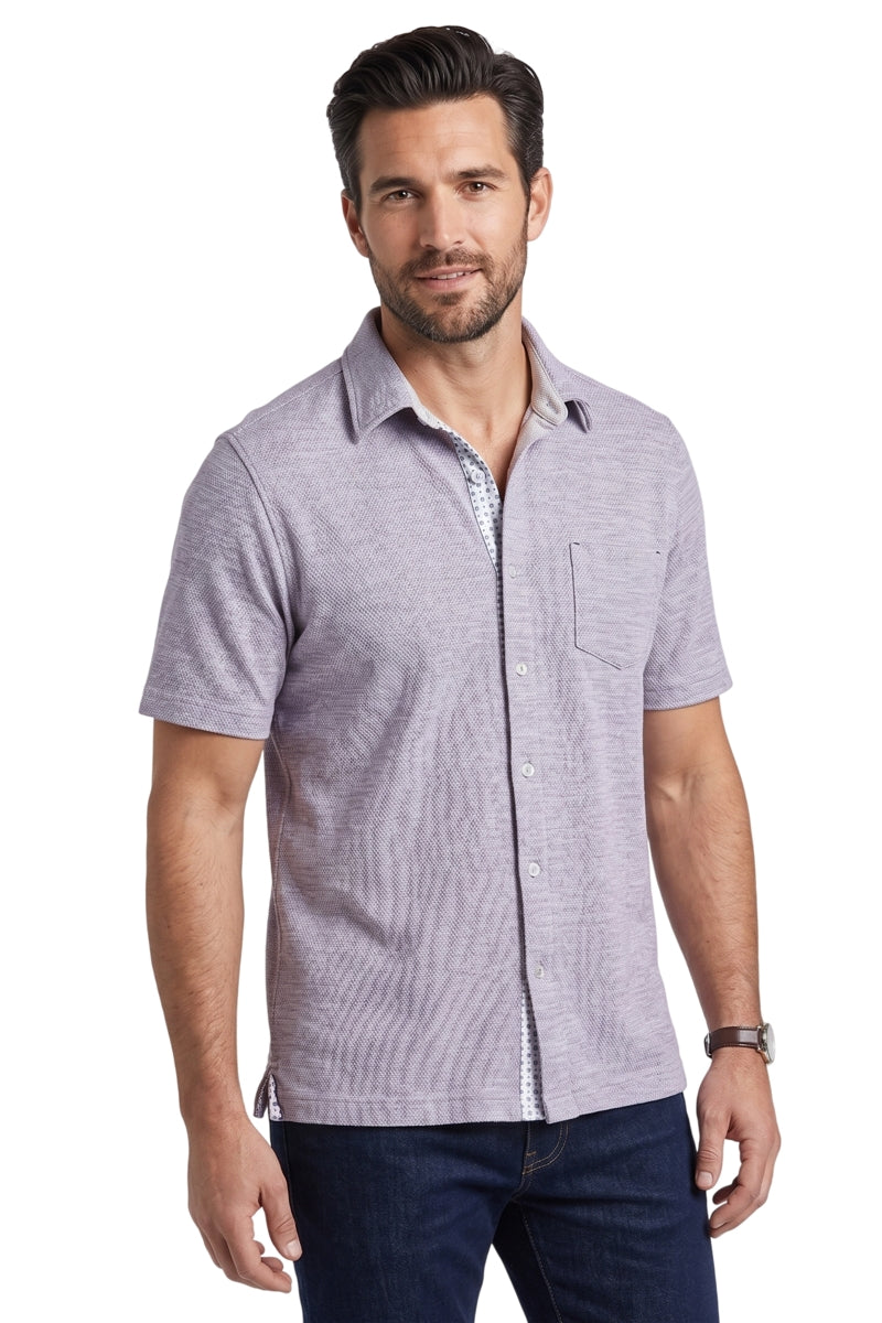 Wholesale,Nicoby Age of Wisdom, Nicoby Age of Wisdom Purple Honeycomb Knit Textured Shirt, Purple, Small-42-TagSMedium-44-TagMLarge-46-TagLExtra Large-48-TagXLExtra Extra Large-50-TagXXL