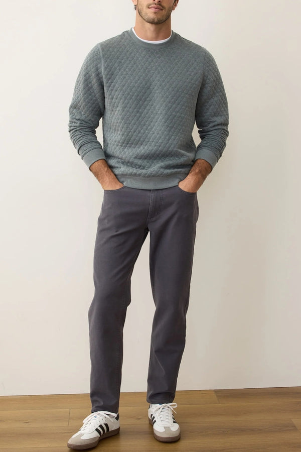 Marine Layer Dusty Pine Corbet Quilted Sweatshirt