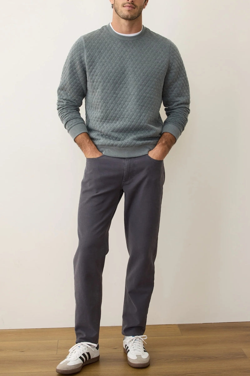 Wholesale,Marine Layer, Marine Layer Dusty Pine Corbet Quilted Sweatshirt, Green, Small-42-TagS