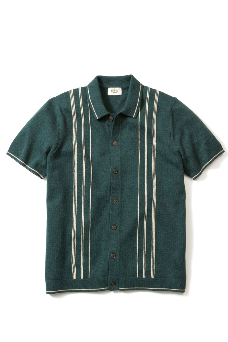 Wholesale,Marine Layer, Marine Layer Green Stripe Sweater Knit Textured Shirt, Green, Small-42-TagSMedium-44-TagMLarge-46-TagLExtra Large-49-TagXLExtra Extra Large-52-TagXXL