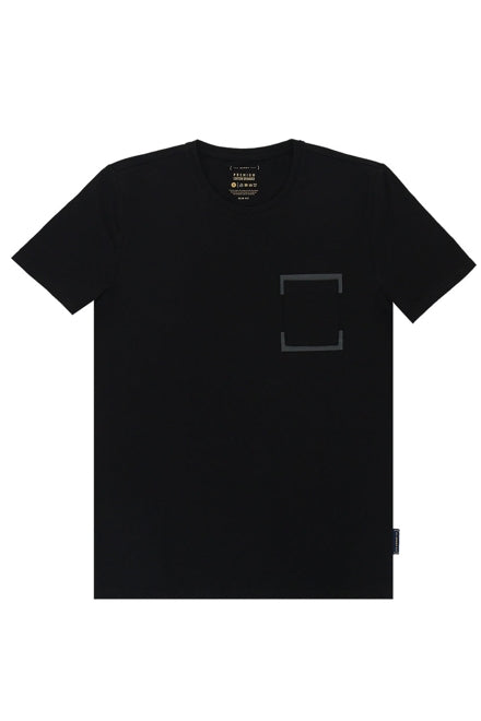 The Shirt Bar Black Multi-way Stretch Slim Fit Tee