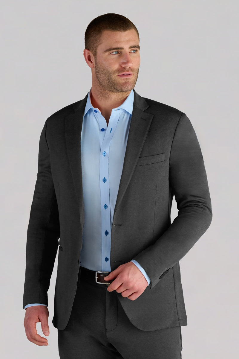 Wholesale,Twillory, Twillory Charcoal Japanese Stretch Performance Blazer, Grey, Medium-40-Tag40