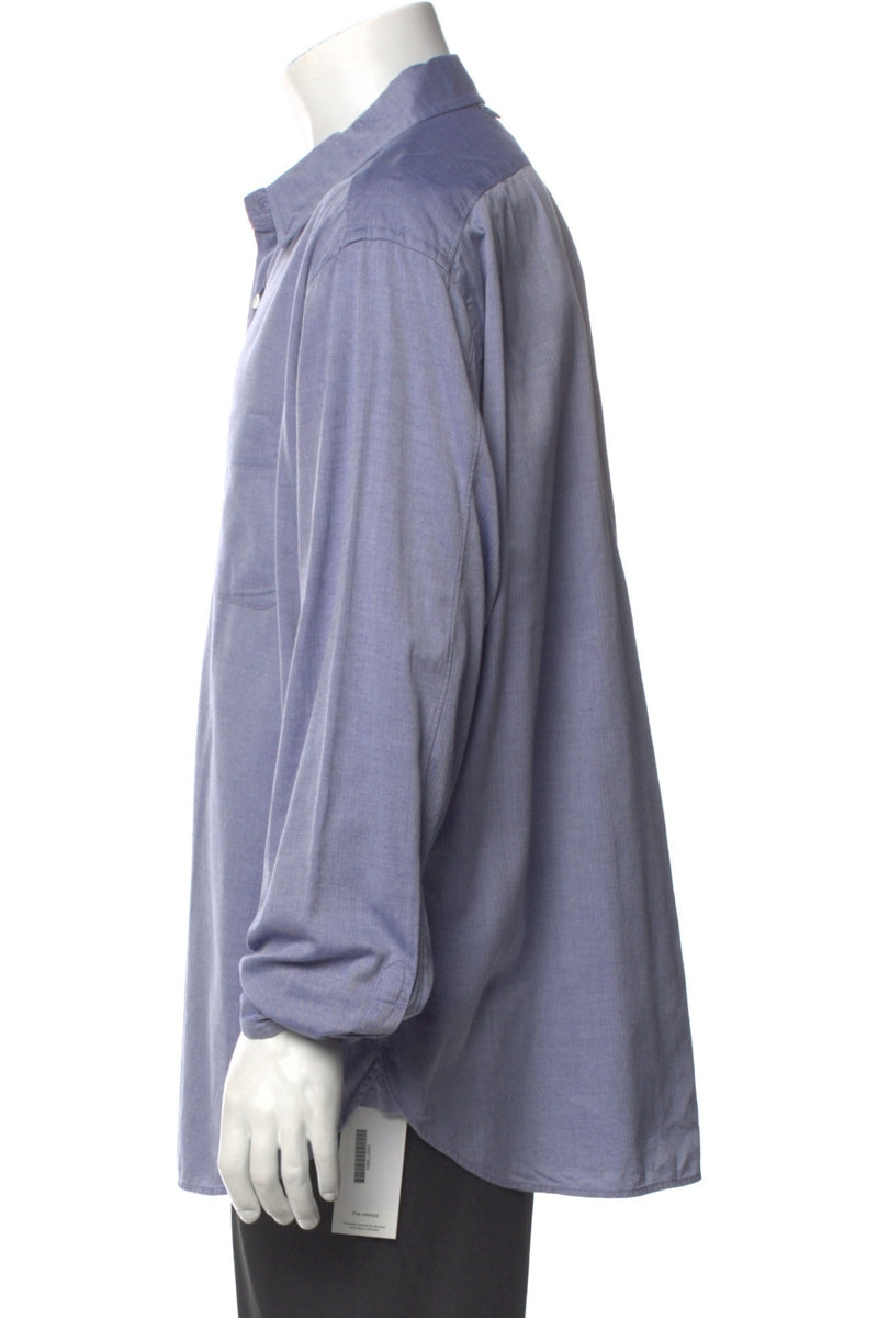 RealReal,Alex Mill, Alex Mill Purple Twill Long Sleeve Dress Shirt, Purple, Extra Large-50-TagXL