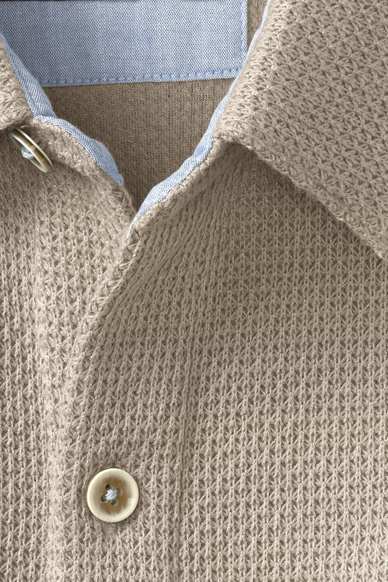Wholesale,Johnston & Murphy, Johnston & Murphy Oatmeal Linden Textured Shirt, Tan, Large-48-TagLMedium-44-TagMExtra Large-50-TagXL
