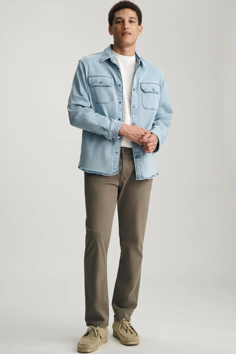 Wholesale,Mavi, Mavi Light Blue Stretch Denim Snap Overshirt, Blue, Extra Extra Large-52-TagXXL