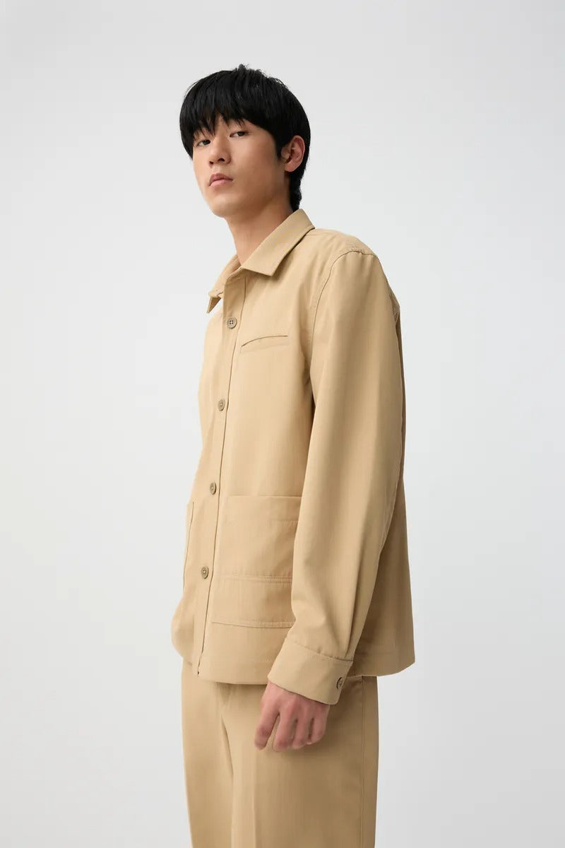 Direct From Brand,FYNE, FYNE Khaki UV Resistant Shacket, Tan, Extra Large-51-TagXL