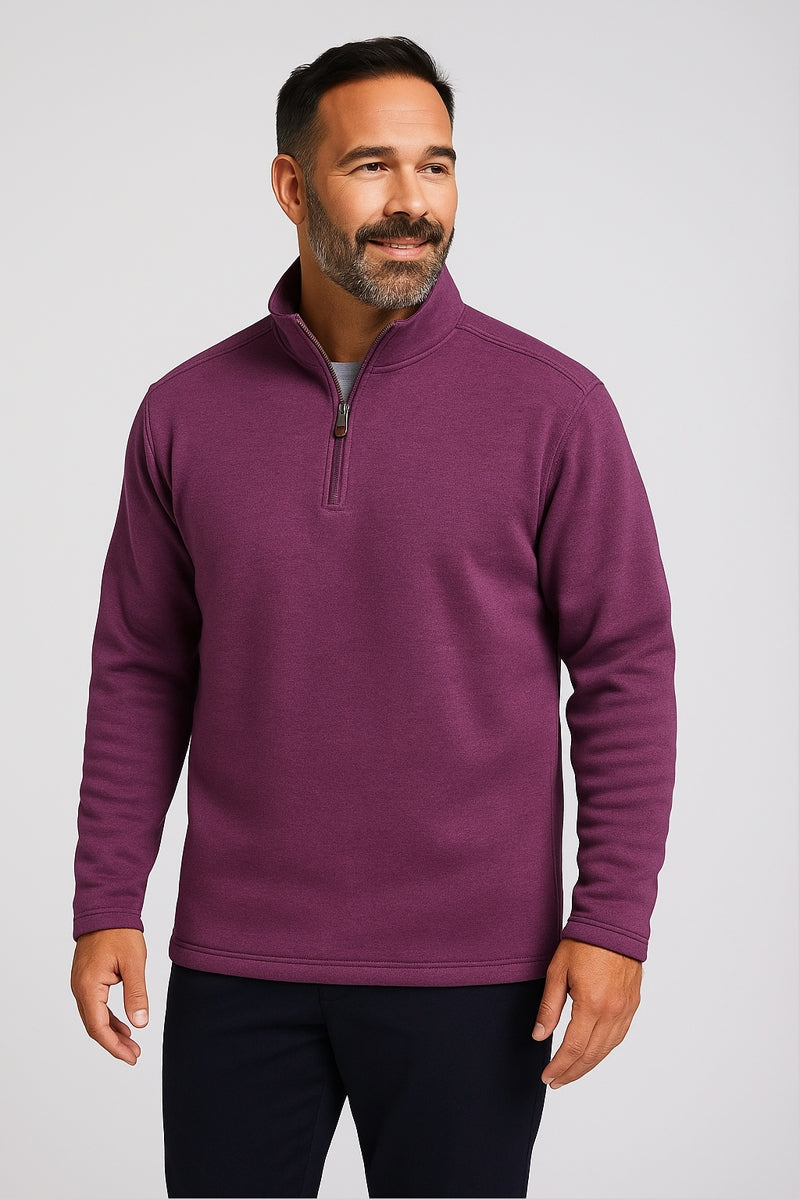 Wholesale,Nicoby Age of Wisdom, Nicoby Age of Wisdom Purple Qtr Zip Pullover, Purple, Medium-43-TagMSmall-40-TagSLarge-47-TagLExtra Large-50-TagXL