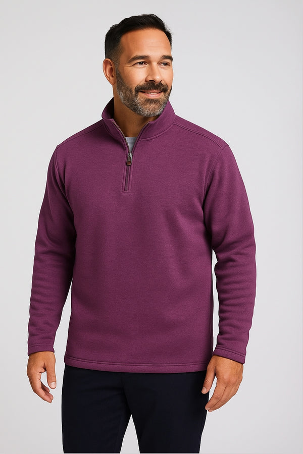 Nicoby Age of Wisdom Purple Qtr Zip Pullover