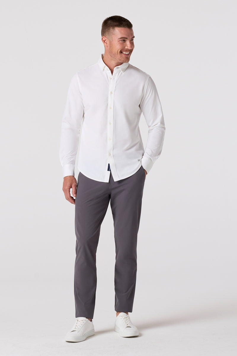 Wholesale,Mizzen + Main, Mizzen + Main Charcoal Helmsman Four-way Stretch Chino Pant, Grey, 38W-32L-Tag38