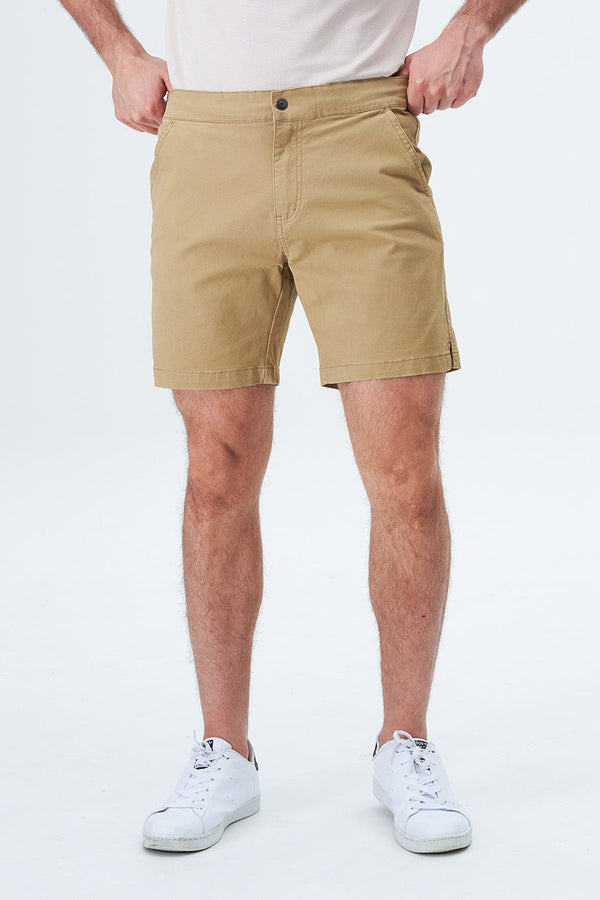 Eubi Khaki 7" Advanced Chino Shorts