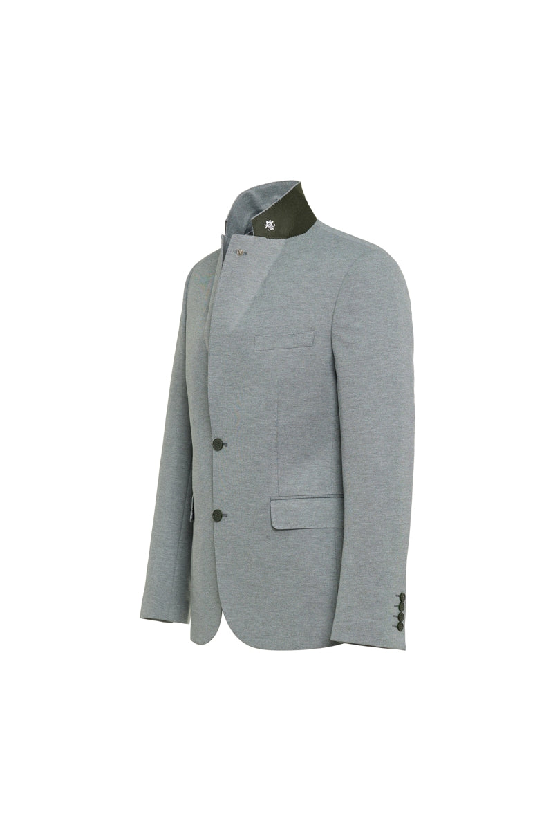 Wholesale,Luchiano Visconti, Luchiano Visconti Grey Knit Pique Performance Blazer, Grey, Small-36-Tag36Small-38-Tag38Medium-40-Tag40Large-44-Tag44Extra Large-46-Tag46