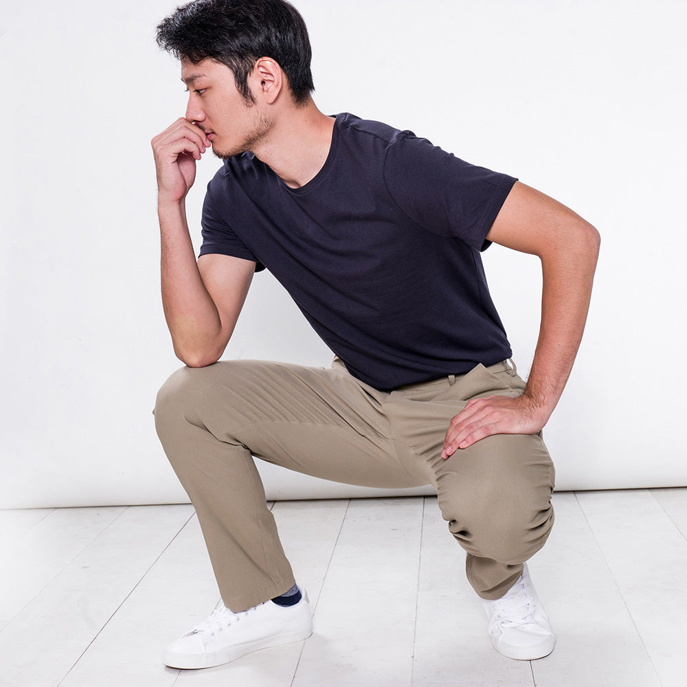 Brand Partner,PROFI, PROFI Beige Viscose Multi-pockets Moisture-wicking Casual Functional Pants, Tan, 34W-30L-Tag34