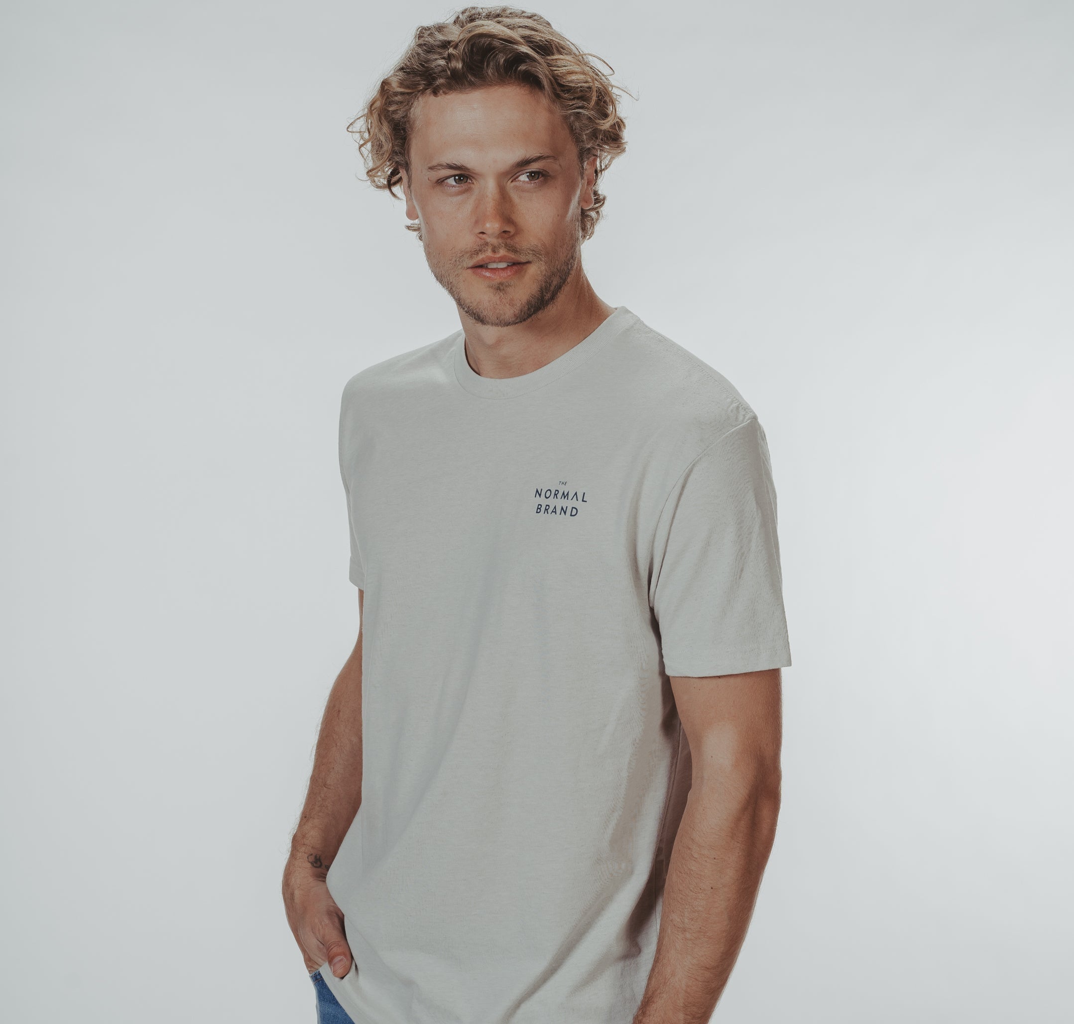 Wholesale,The Normal Brand, The Normal Brand Sand Dockside T-Shirt, Tan, Medium-40-TagM