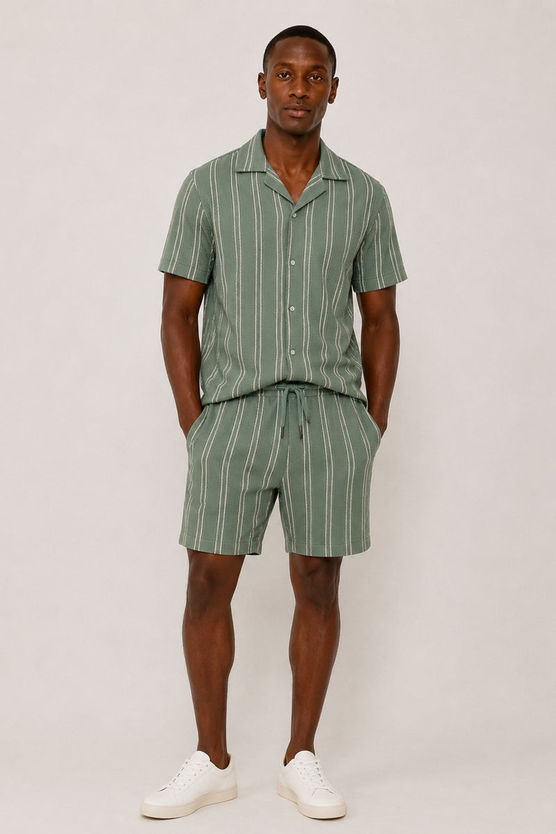 Wholesale,SUNSET X VINE, SUNSET X VINE Sage Stripe Knit Textured 6