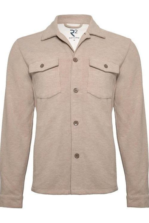 Direct From Brand,R2 Amsterdam, R2 Amsterdam Beige Corduroy Overshirt, Tan, Small-40-TagS