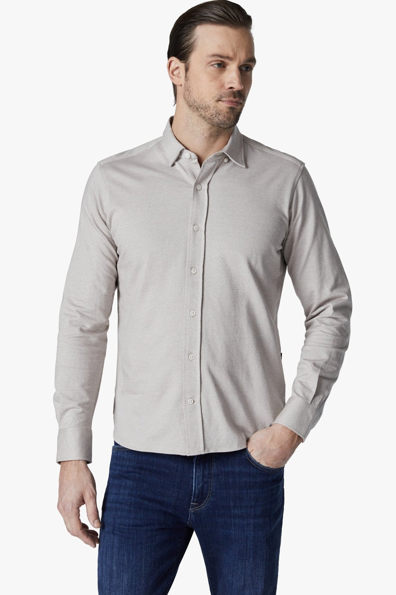 Wholesale,34 Heritage, 34 Heritage Taupe Star Print Jacquard Shirt, Tan, Extra Large-50-TagXL