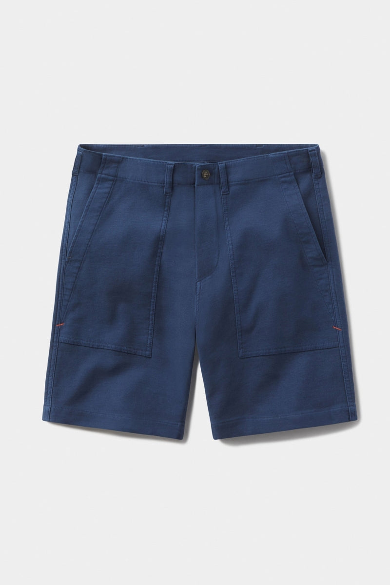 Wholesale,The Normal Brand, The Normal Brand Dark Blue Comfort Terry Utility Short, Blue, 29W-7L-Tag29