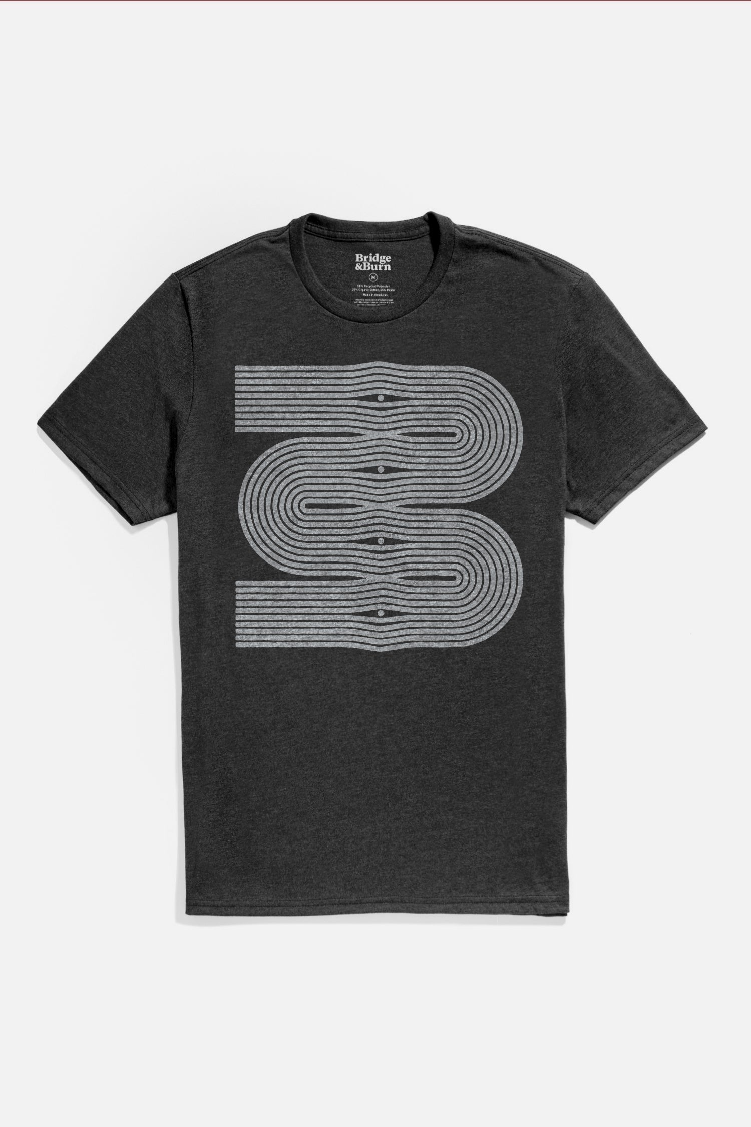 Faire,Bridge & Burn, Bridge & Burn Black Winder Print Graphic Tee, Black, Large-43-TagL