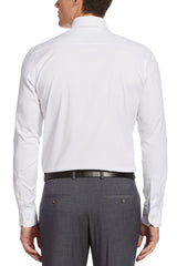 Perry Ellis White Stretch Anti-Microbial Long Sleeve Shirt