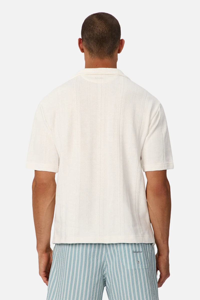 Wholesale,INDUSTRIE AUSTRALIA, INDUSTRIE AUSTRALIA Off White Textured Knitted Shirt, White, Small-42-TagS