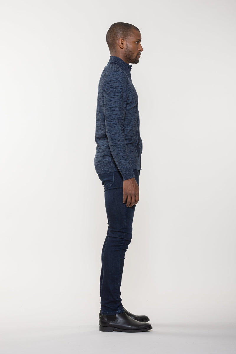 Wholesale,Luchiano Visconti, Luchiano Visconti Navy Full Zip Jacquard Sweater, Blue, Small-38-TagSMedium-40-TagMLarge-42-TagLExtra Large-44-TagXLExtra Extra Large-46-TagXXL