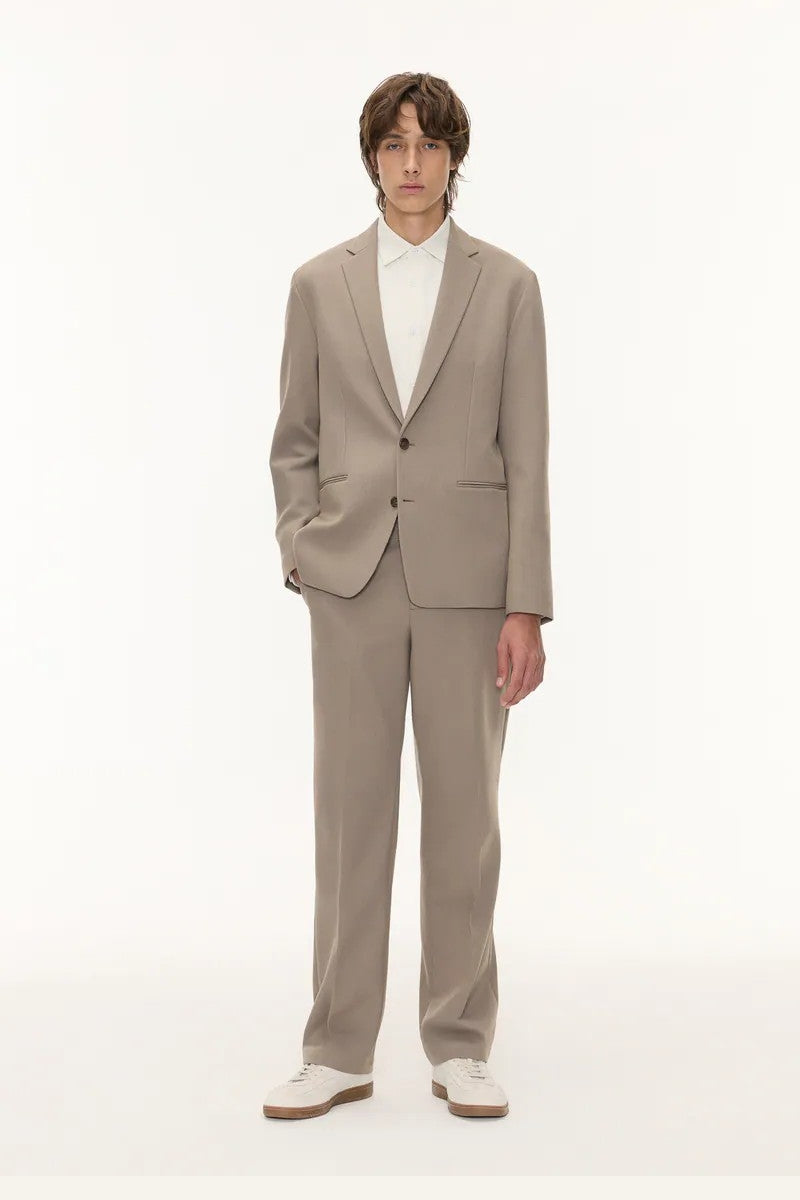 Direct From Brand,FYNE, FYNE Tan Wool-like Four-Way Stretch Suit Pants, Tan, 34W-29L-TagM