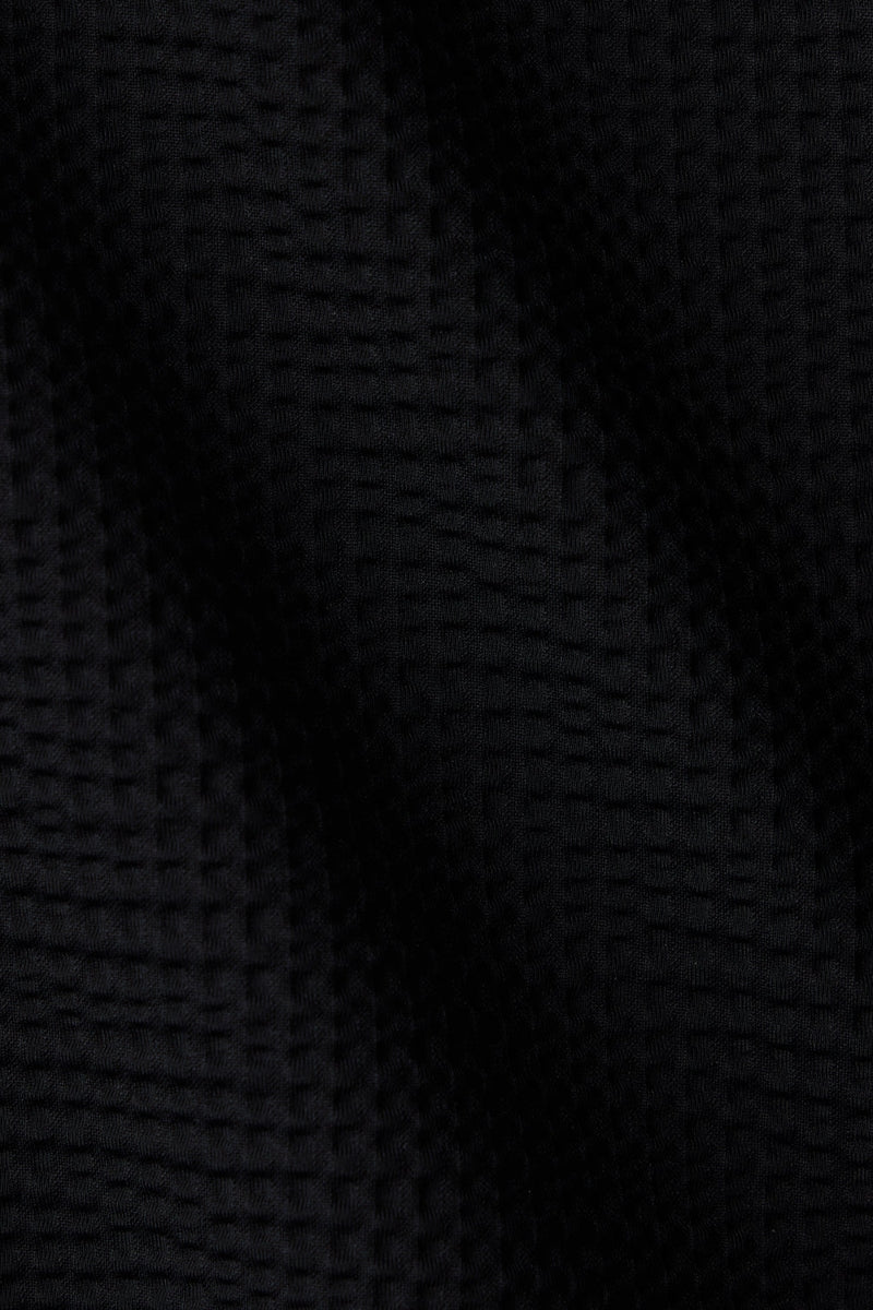 Wholesale,Rhone, Rhone Black Seersucker Knit Camp Collar Shirt, Black, Large-48-TagLExtra Large-51-TagXLMedium-45-TagMExtra Extra Large-53-TagXXL