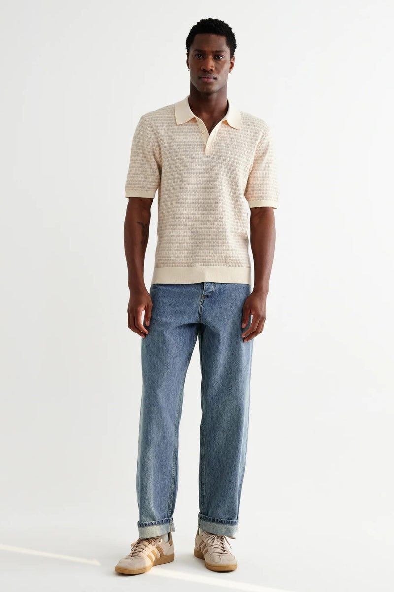 Wholesale,Wax London, Wax London Natural Mini Geometric Knitted Polo, Cream, Extra Extra Large-47-TagXXLExtra Large-45-TagXLLarge-43-TagLMedium-41-TagMSmall-39-TagS
