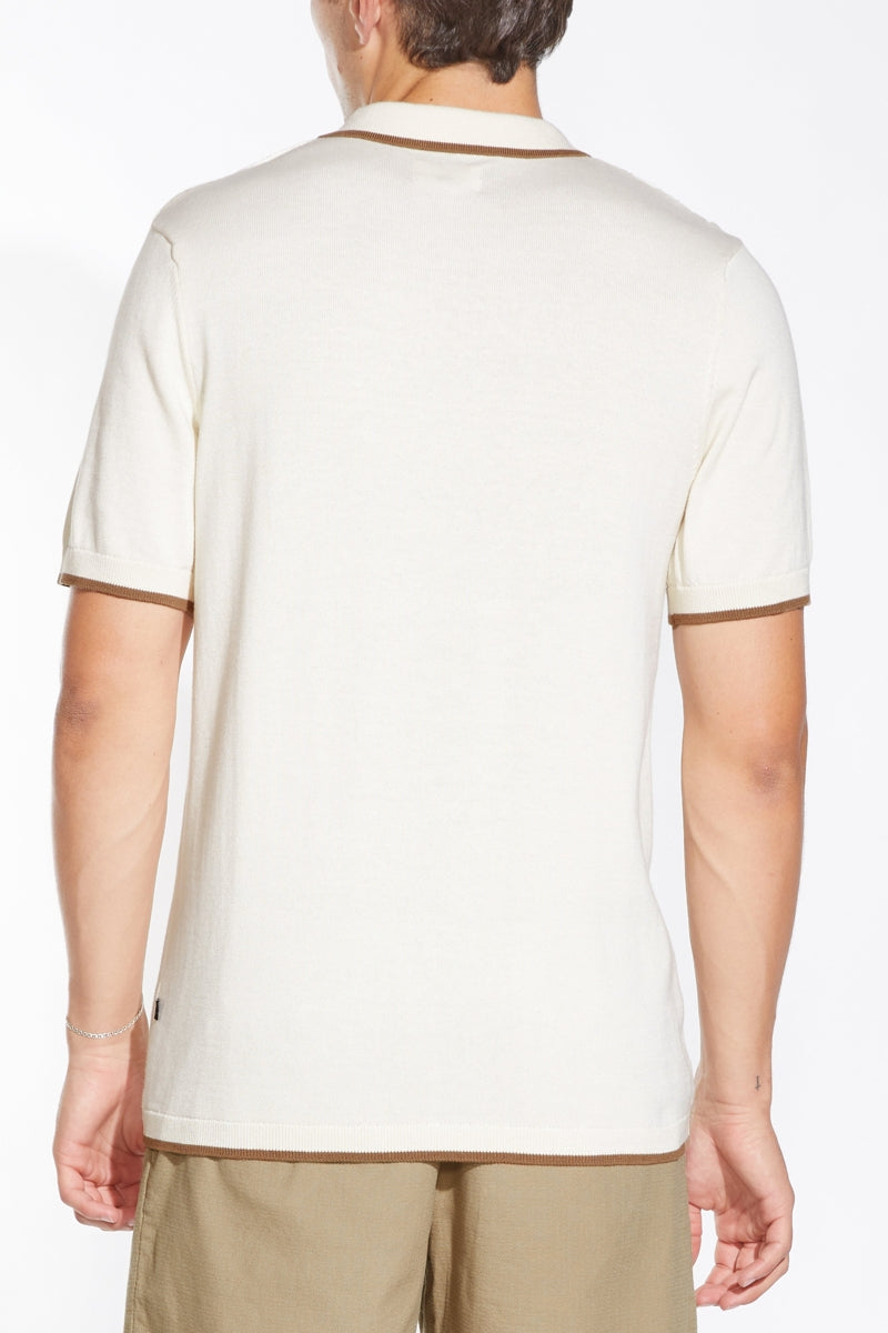 Wholesale,Civil Society, Civil Society Cream Textured Jacquard Sweater Knit Shirt, Cream, Large-44-TagL