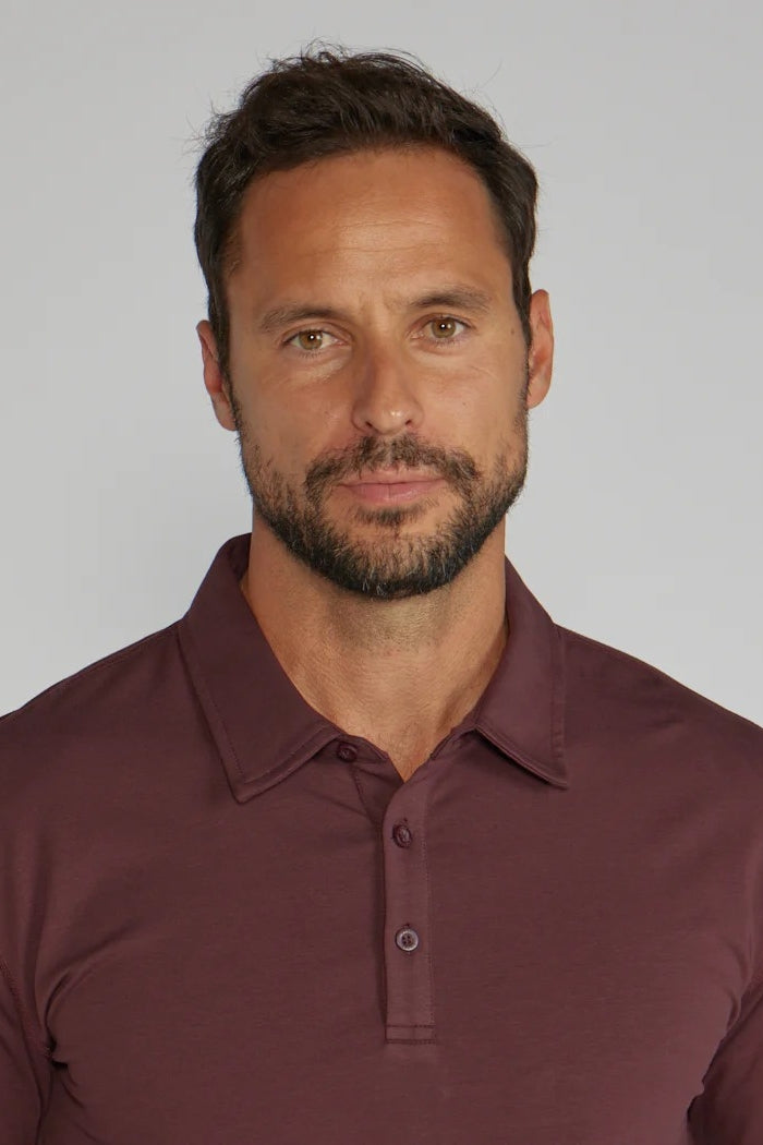 Wholesale,BYLT, BYLT Maroon Drop-Cut Lux 4-way Stretch Polo, Red, Extra Large-45-TagXL