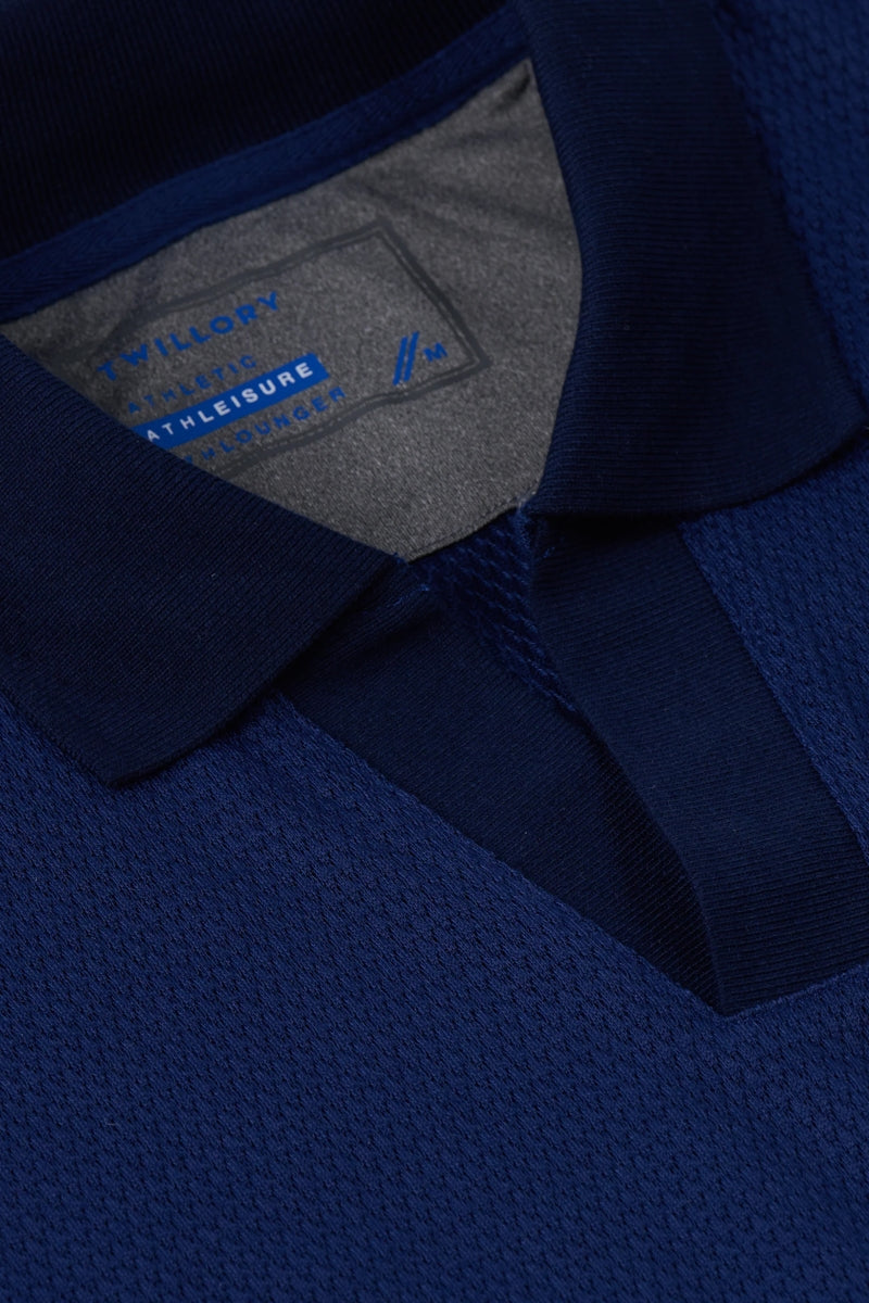 Wholesale,Twillory, Twillory Navy Performance Knit Sweater Polo, Blue, Medium-42-TagM