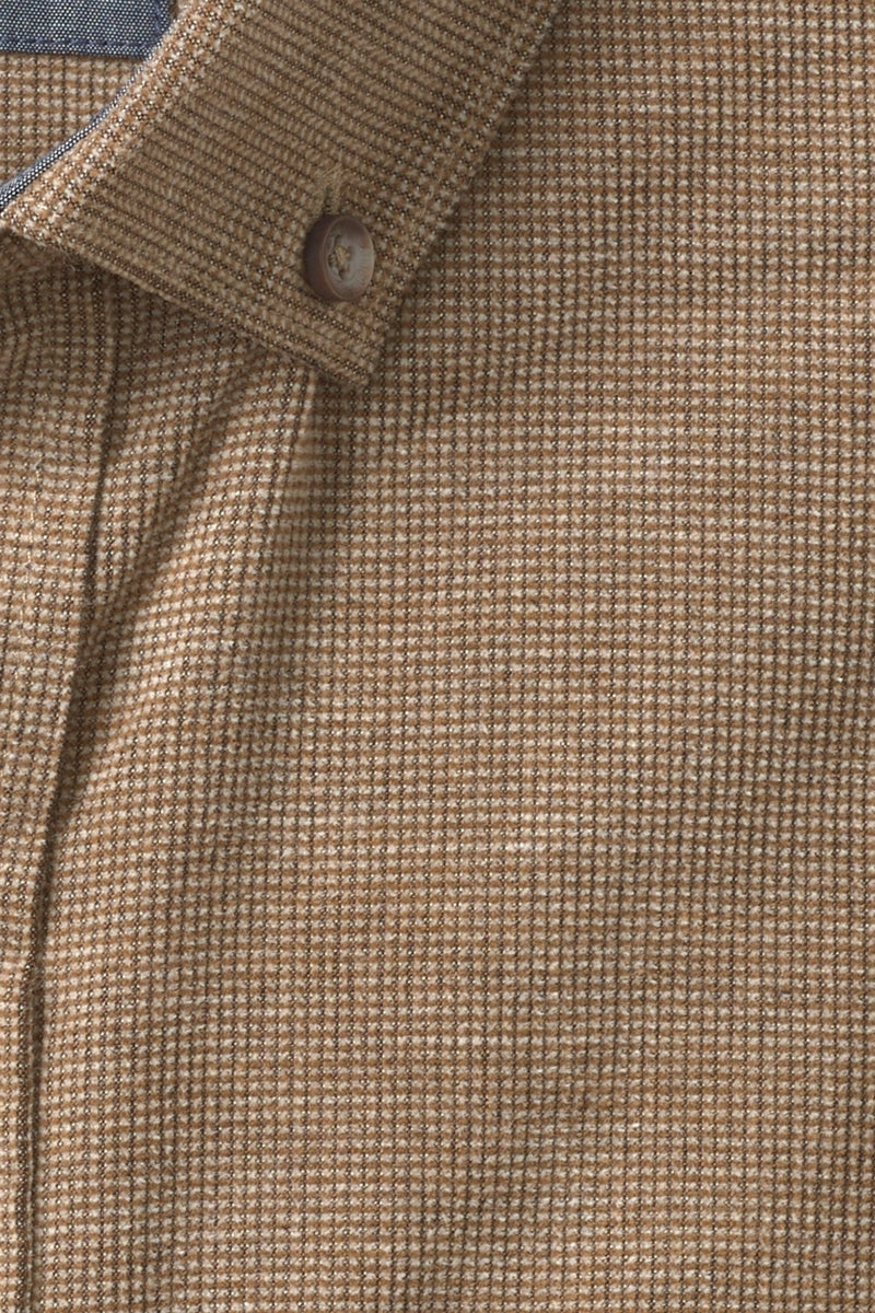 Wholesale,Johnston & Murphy, Johnston & Murphy Brown Textured Corduroy Shirt, Brown, Large-48-TagL