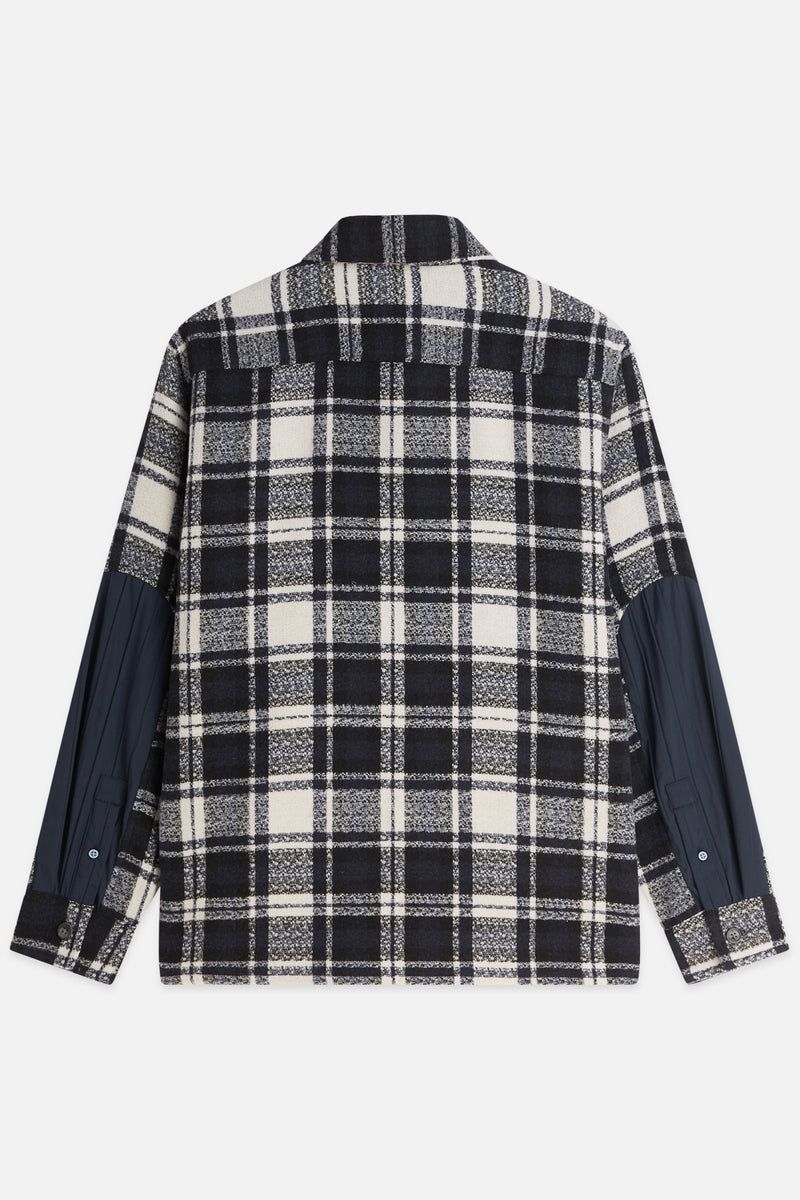 Wholesale,Scotch & Soda, Scotch & Soda Dark Navy/White Patchwork Overshirt, Blue, Small-44-TagSLarge-48-TagL