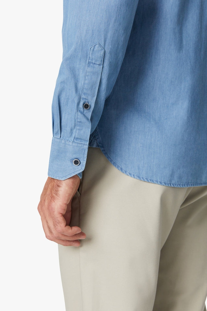 Wholesale,34 Heritage, 34 Heritage Blue Denim Shirt, Blue, Medium-44-TagM