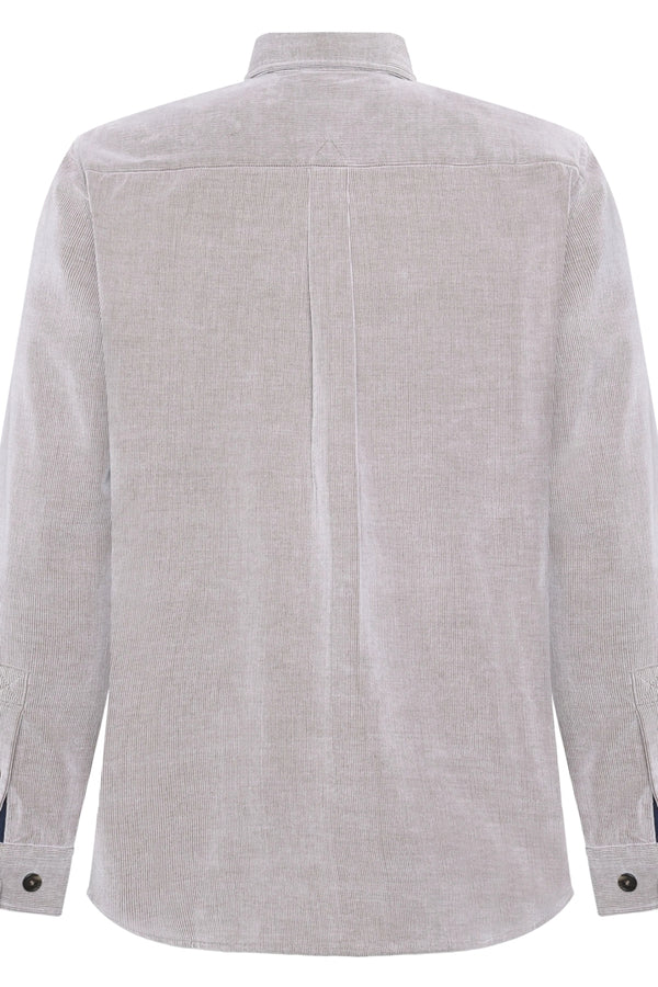 Signal Clothing Coffee Corduroy Textured Overshirt