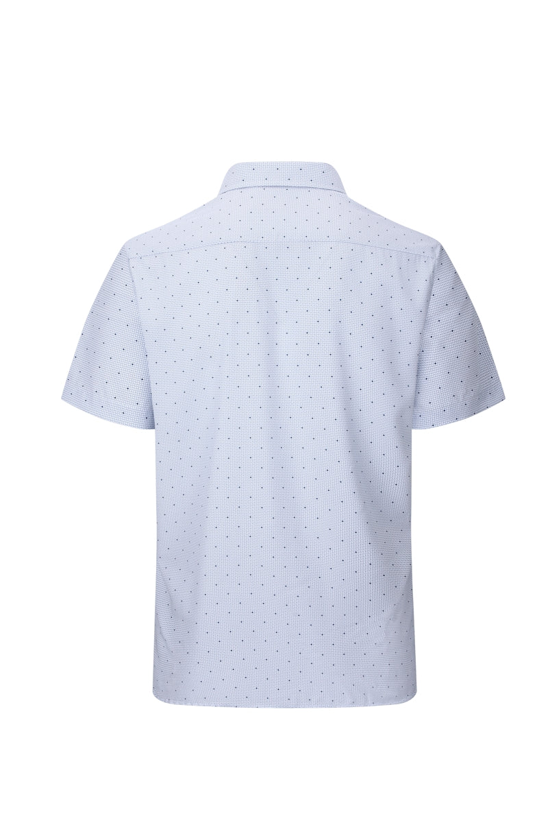 Wholesale,American Heritage, American Heritage Blue Dot Print Performance Shirt, Blue, Small-42-TagSMedium-44-TagMLarge-47-TagLExtra Large-50-TagXLExtra Extra Large-54-TagXXL