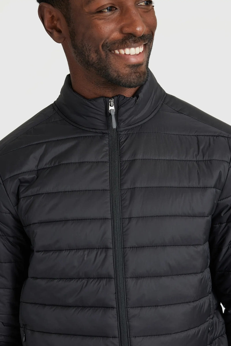 Faire,True Classic, True Classic Black Puffer Jacket, Black, Large-48-TagL