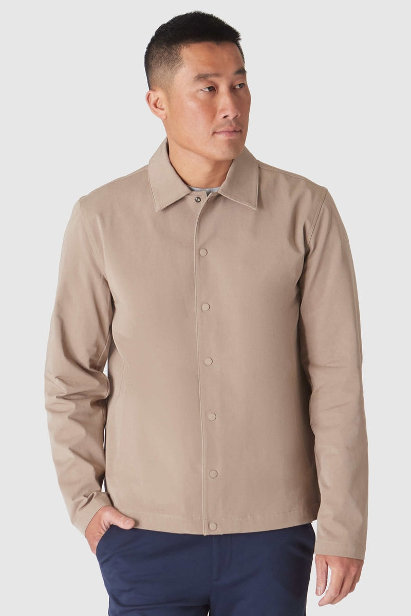 Faire,True Classic, True Classic Khaki Added Stretch Twill Jacket, Tan, Medium-40-TagM