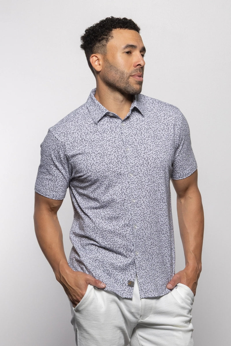 Wholesale,Mason Cruz, Mason Cruz Black/White Vines Print Knit Shirt, Black, Extra Extra Large-48-TagXXL