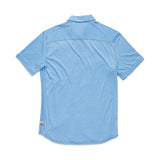 Surfside Supply Bright Blue Burnout Knit Short Sleeve Shirt With Front Pocket