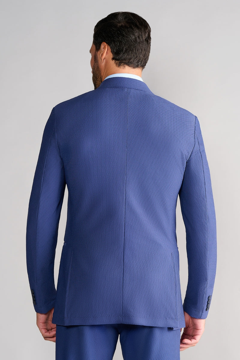 Wholesale,Twillory, Twillory Blue 360° Airflow Performance Textured Blazer, Blue, Small-38-Tag38