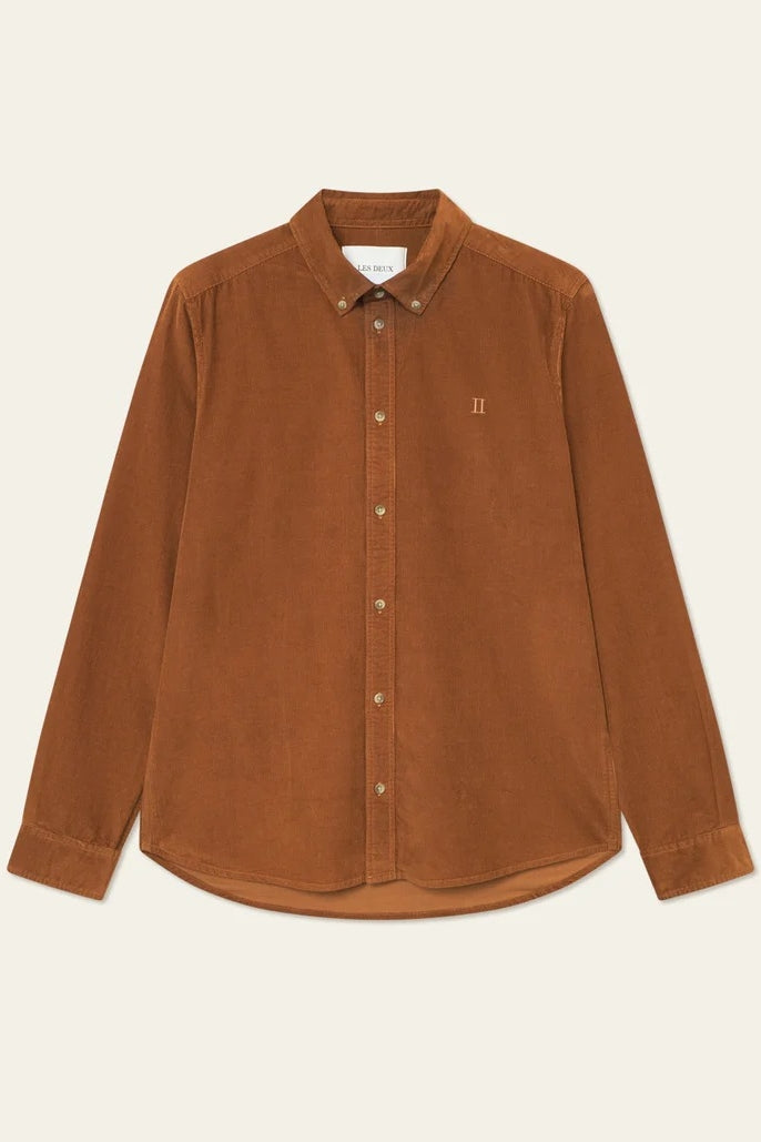 Wholesale,Les Deux, Les Deux Brown Fine Cotton Corduroy Overshirt, Brown, Extra Large-48-TagXL