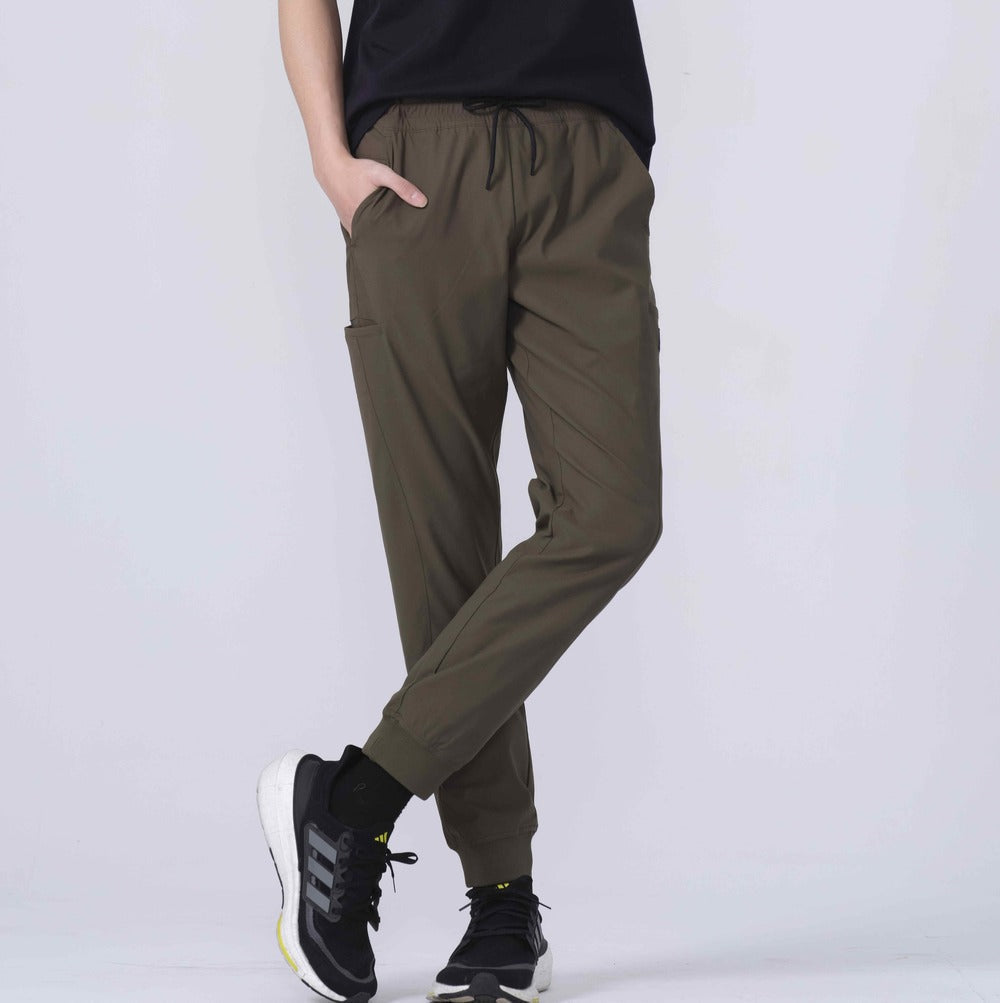 Direct From Brand,PROFI, PROFI Forest Green Multi-Functional Sun protection and UV resistance Sporty Joggers, Green, 31W-28L-TagM