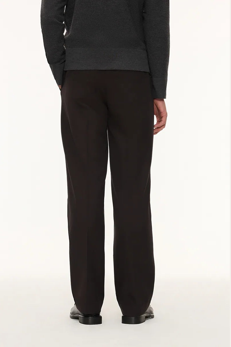 Direct From Brand,FYNE, FYNE Black Pleated Wide Suit Pants, Black, 31W-29L-TagS