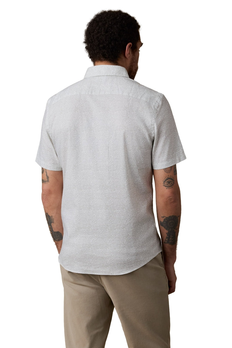 Wholesale,Faherty, Faherty Sage/White Blossom Print Shirt, Green, Small-40-TagSMedium-43-TagMLarge-46-TagLExtra Large-49-TagXLExtra Extra Large-52-TagXXL