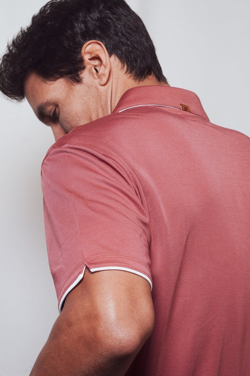 Wholesale,Fundamental Coast, Fundamental Coast Red with White Contrast Polo, Red, Medium-42-TagM