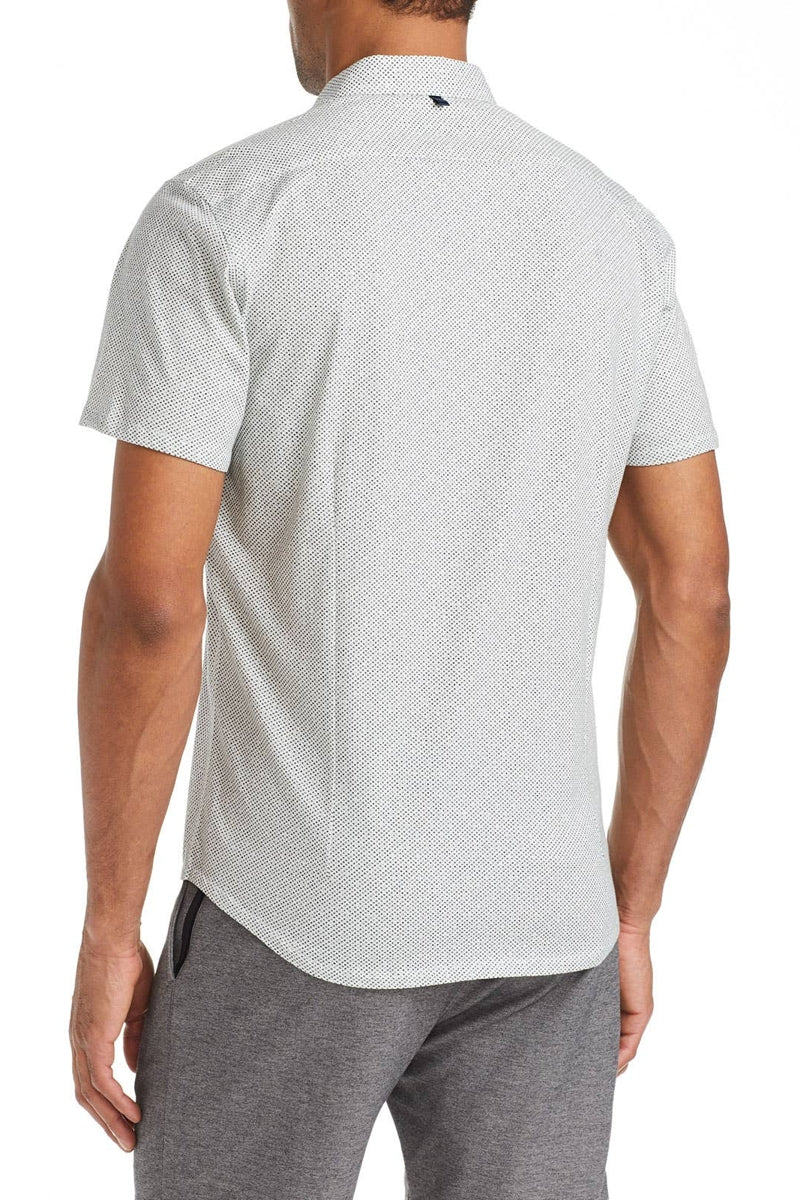 Faire,W.R.K, W.R.K Green Diamond Reworked Print Short Sleeve Button Up Shirt, Green, Small-40-TagSMedium-42-TagMLarge-44-TagLExtra Large-46-TagXLExtra Extra Large-48-TagXXL