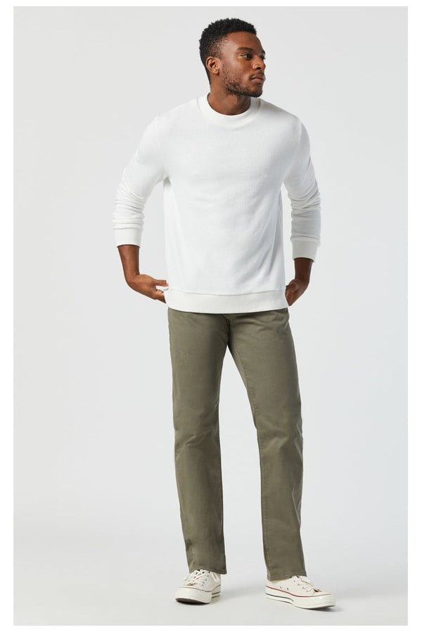 Mavi Dusty Olive Twill Straight Leg Pants