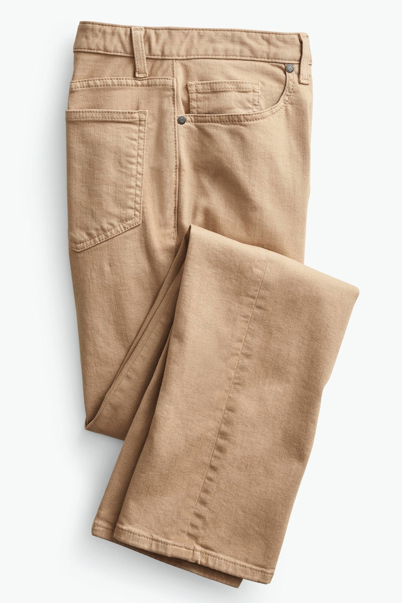 Wholesale,Johnston & Murphy, Johnston & Murphy Khaki Overdye Straight Leg Jeans, Tan, 32W-30L-Tag32