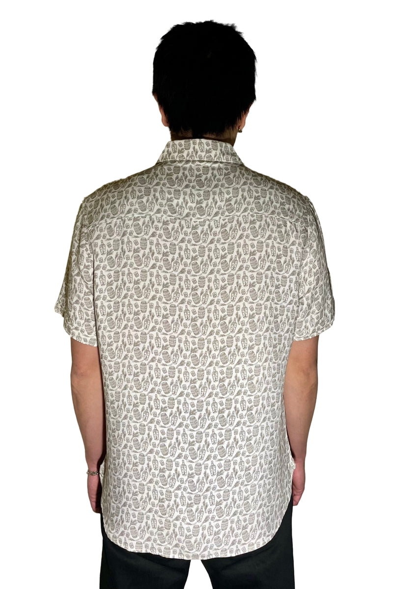 Wholesale,Nicoby Age of Wisdom, Nicoby Age of Wisdom White Modal Textured Print Shirt, White, Small-42-TagSMedium-44-TagMLarge-46-TagLExtra Large-48-TagXLExtra Extra Large-51-TagXXL